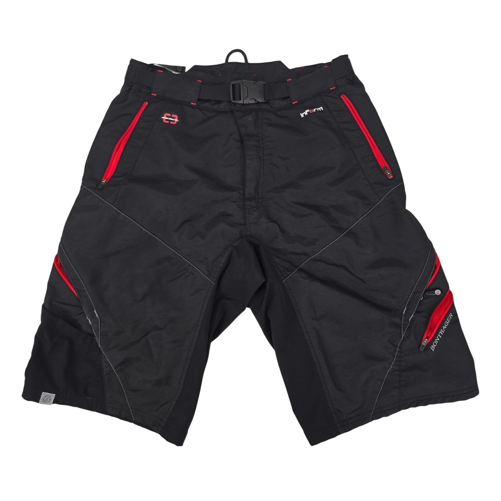 Bontrager‎ inForm Cycling Shorts Mens Medium Black Red MTB Mountain Bike Trail